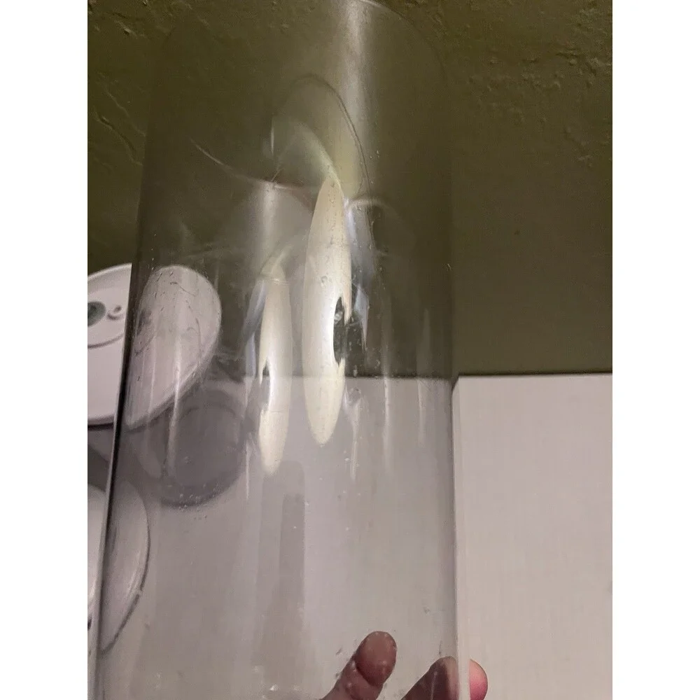 Two Clear FoodSaver Snail Vacuum Seal Canisters Containers Tall Short Extra Lid